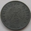 German Third Reich 10 Reichspfennig zink coin with swastika