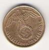 Third Reich German 5 Reichspfennig bronze coin with swastika