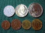 German Third Reich Reichspfennig and Reichsmark coins